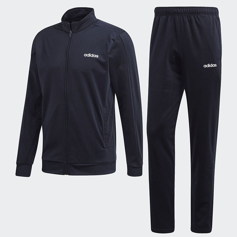 Adidas/阿迪达斯正品男子加绒休闲运动时尚经典款三杠套装 FM6312