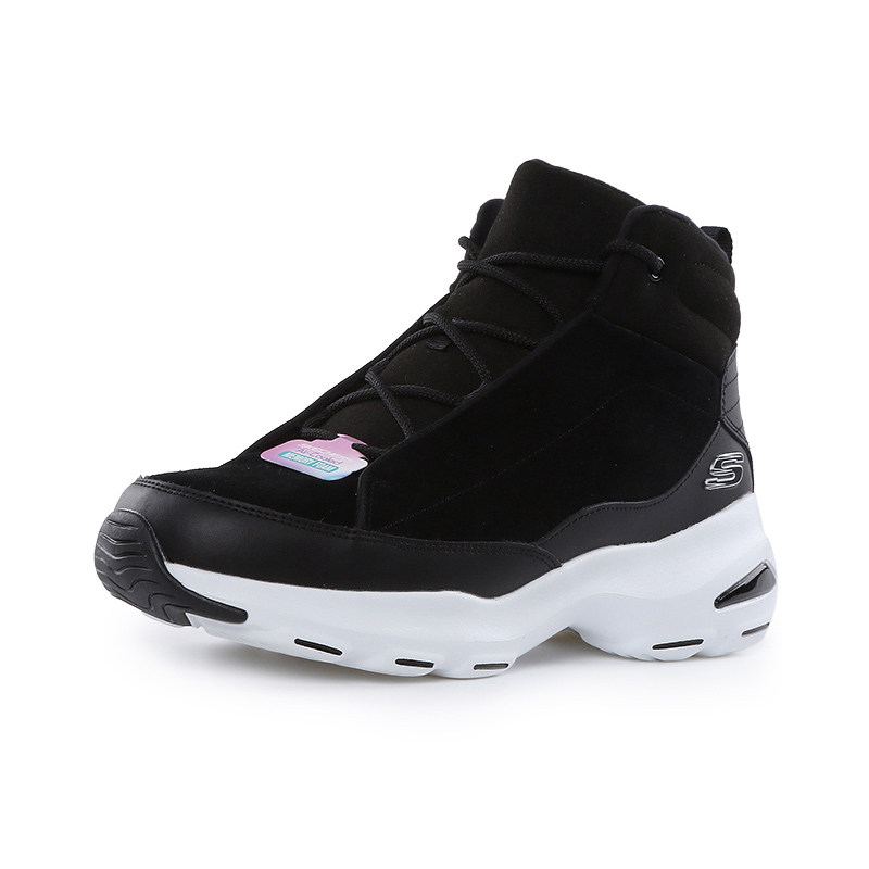Skechers/斯凯奇正品   秋冬新款女子高帮保暖缓震休闲跑步鞋
