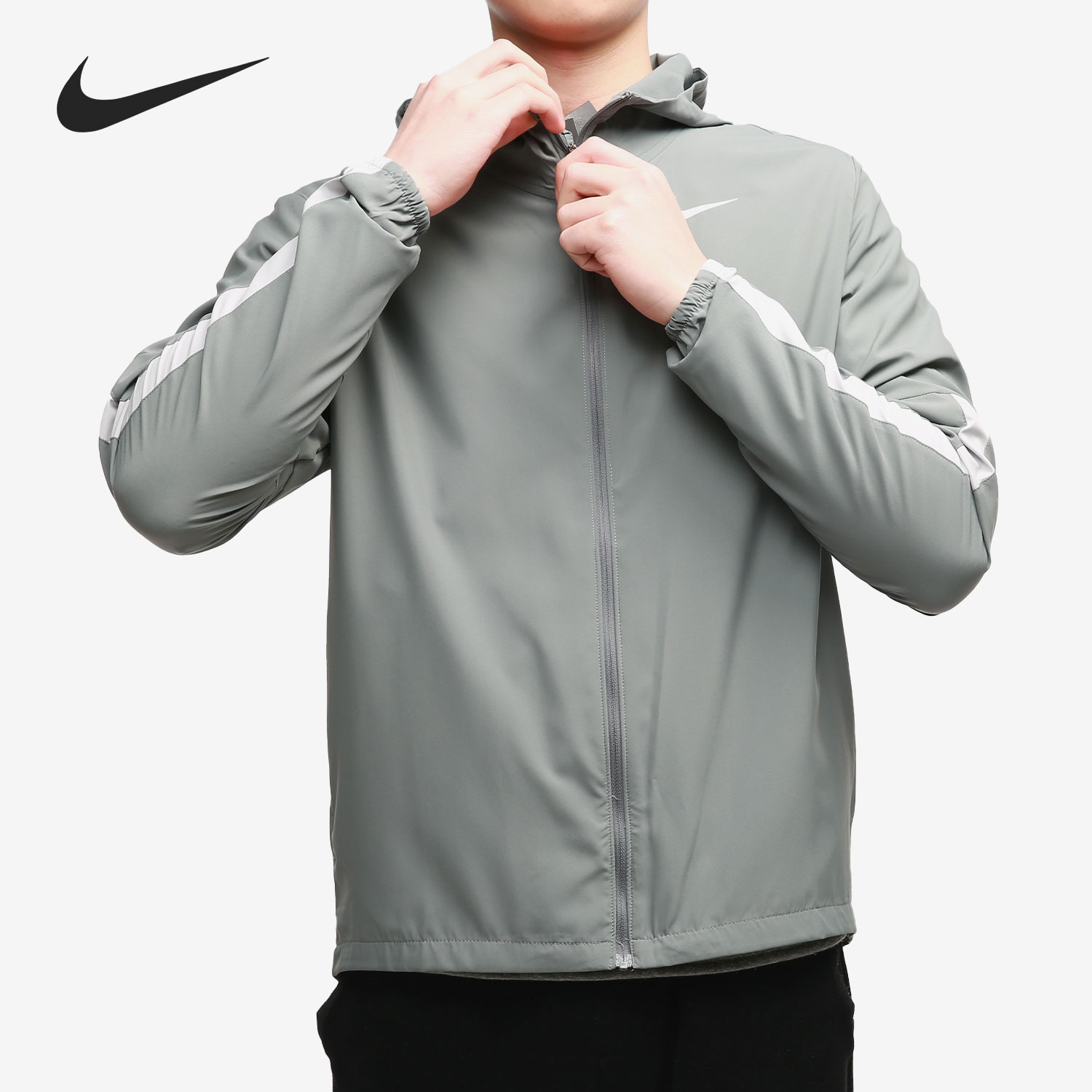 Nike/耐克正品男子舒适休闲连帽拉链运动夹克外套 CU5354-084 运动服/休闲服装 运动茄克/外套 原图主图