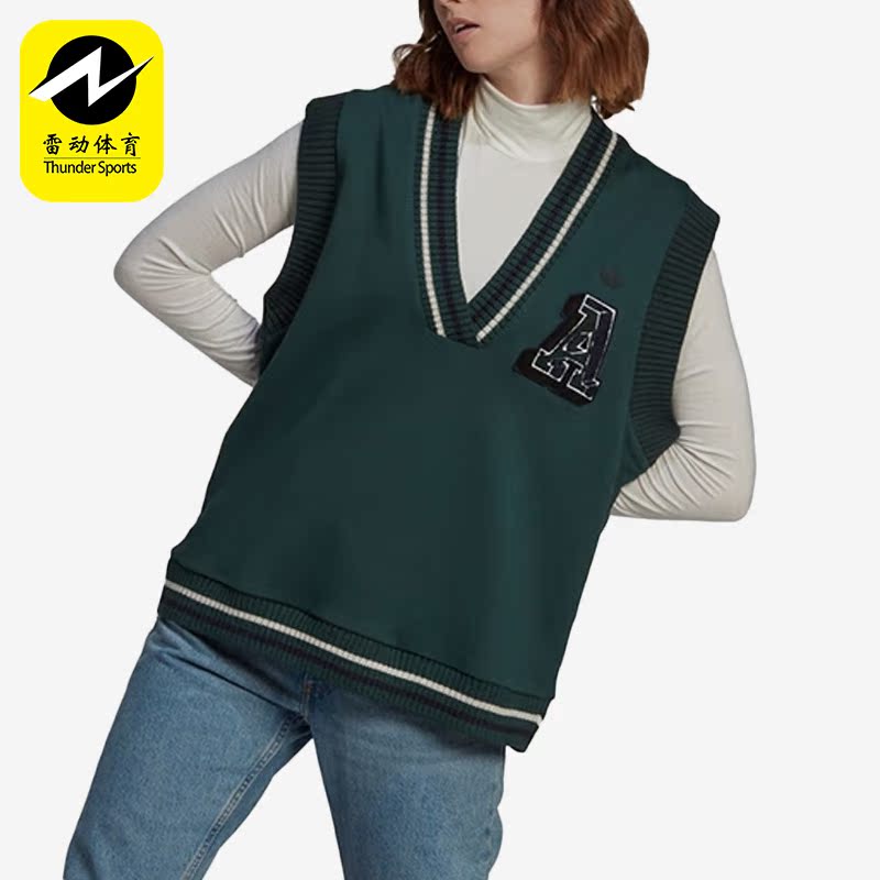 阿迪达斯女子针织马甲