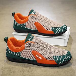 祥晟发潮鞋飞织男鞋透气防滑休闲户外男运动跑步鞋网面一脚蹬潮鞋