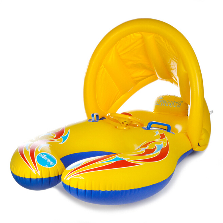 遮陽親子溫泉水上0-1-3游泳圈