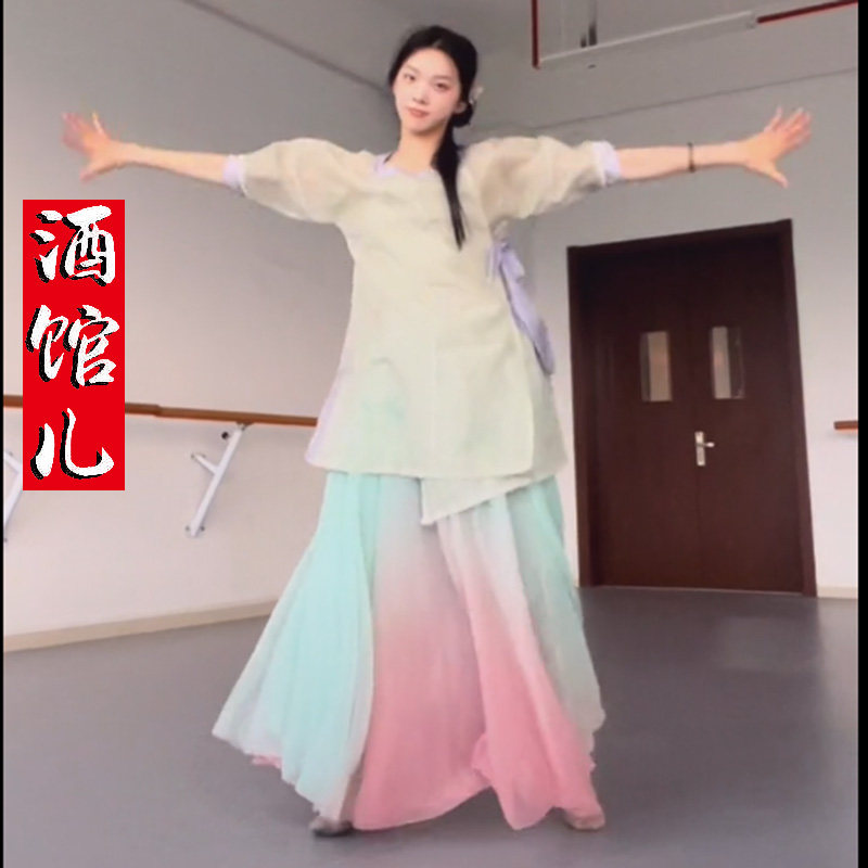 礼仪之邦灵儿同款中国舞酒馆儿古典舞蹈服女演出服飘逸练功服新款