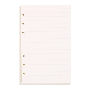 利邦文具 道林活页纸替芯6孔空白横线页月计划a5分类笔记本分隔页索引日计划a6手账本专用