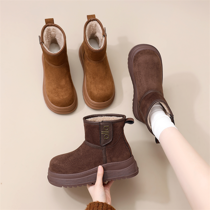 古兹曼平底防滑保暖雪地靴