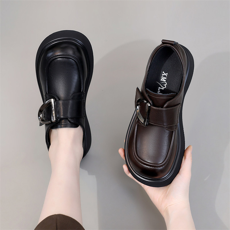 英伦风乐福鞋女2023春夏新款百搭时尚网纱透气漆皮厚底系带小皮鞋,女鞋,乐福鞋（豆豆鞋）,淘宝优惠券,粉丝福利购,淘宝优惠卷