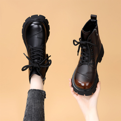 古兹曼英伦风百搭单靴