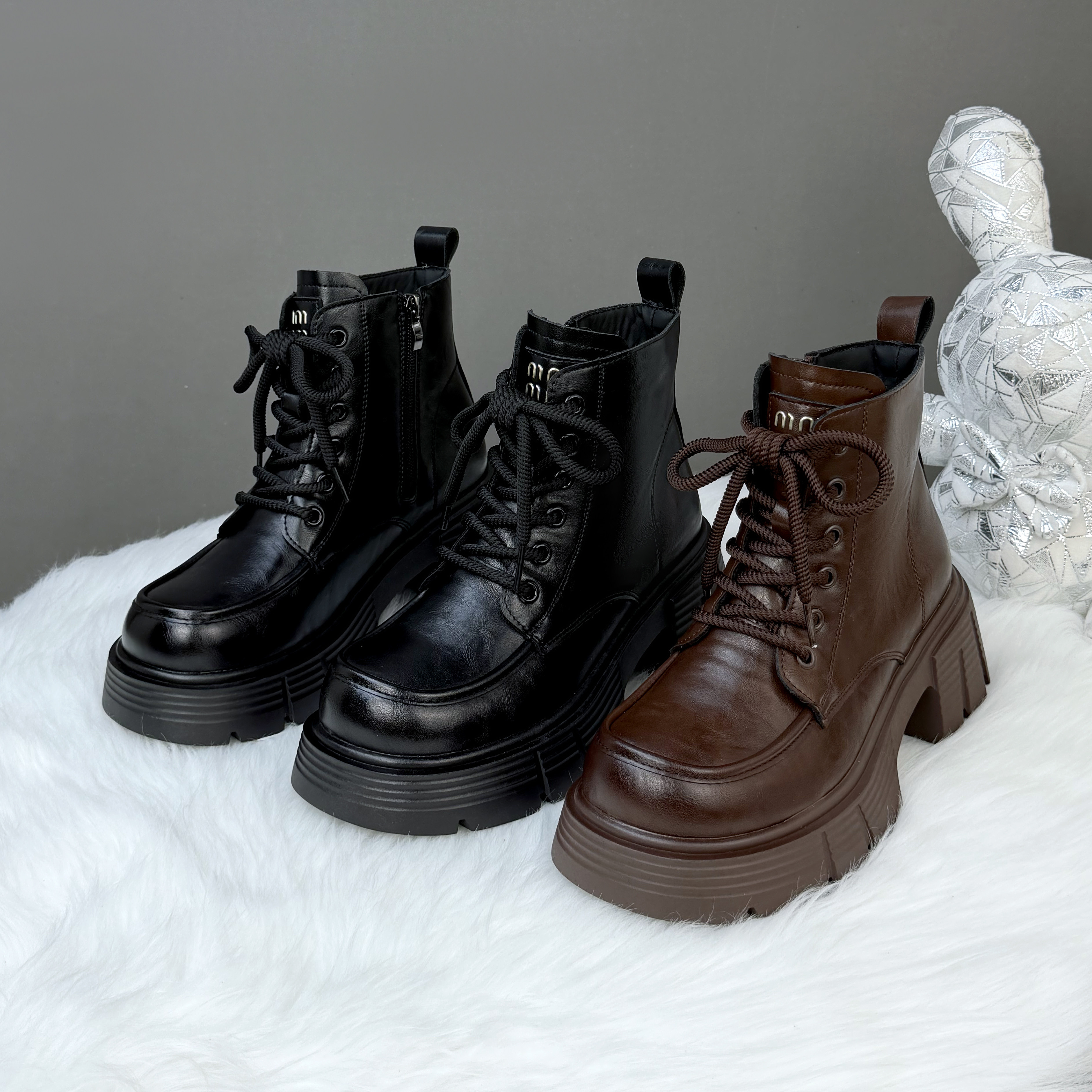 小个子增高马丁靴女2025冬季新款厚底粗跟显瘦靴子英伦风爆款短靴,女鞋,马丁靴,淘宝优惠券,粉丝福利购,淘宝优惠卷