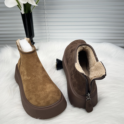 古兹曼冬季松糕底雪地靴