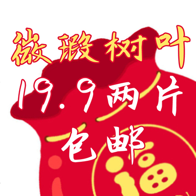 微瑕福利两片树叶复古风发夹