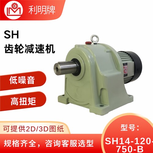 利明输送带刹车防倒料减速机