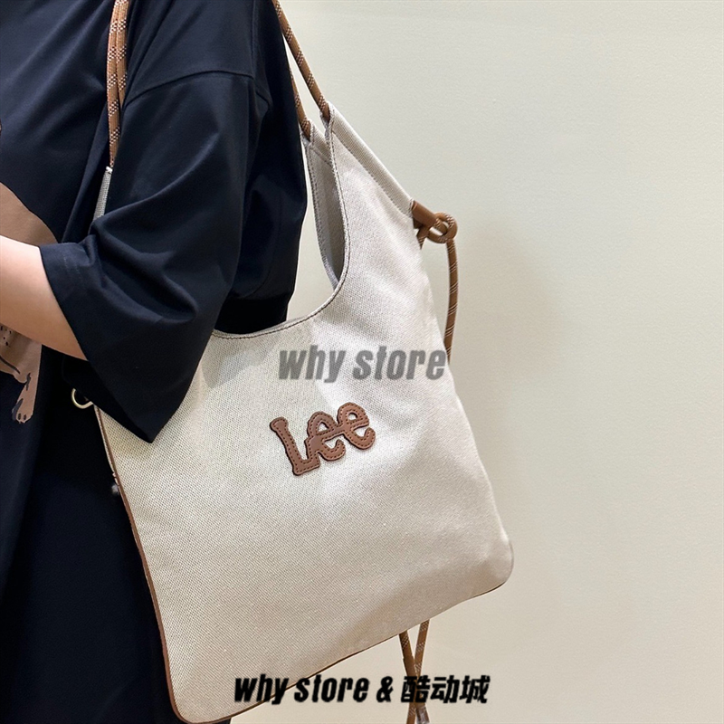 Lee秋千包新款托特包女夏季手提包大容量通勤轻便休闲单肩包女包