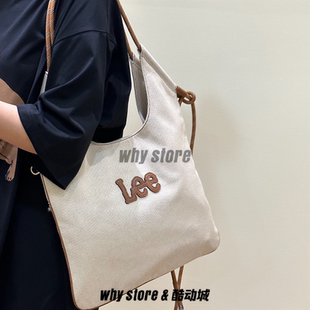 Lee秋千包新款托特包女夏季手提包大容量通勤轻便休闲单肩包女包