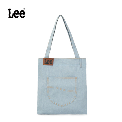 Lee男女牛仔帆布托特包