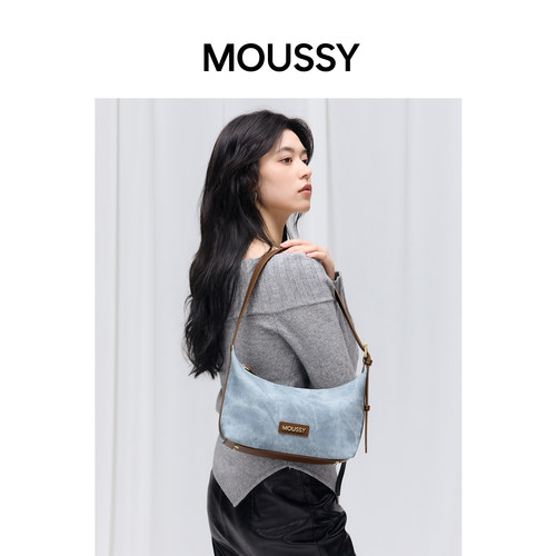 MOUSSY女士手提单肩腋下包