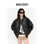 MOUSSY Cozy Fit牛仔铆钉挂件零钱包耳机包迷你圆筒小包
