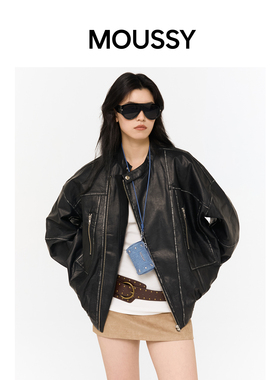 MOUSSY Cozy Fit牛仔铆钉挂件零钱包耳机包迷你圆筒小包