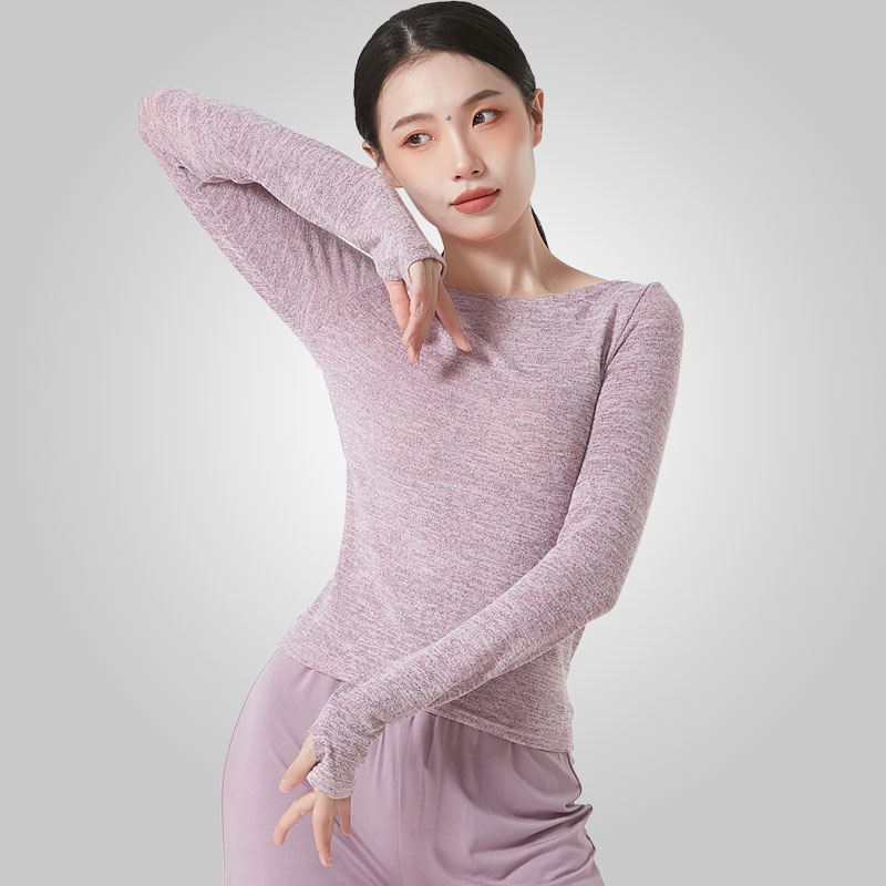 金舞门成人女款套指长袖练功服图片