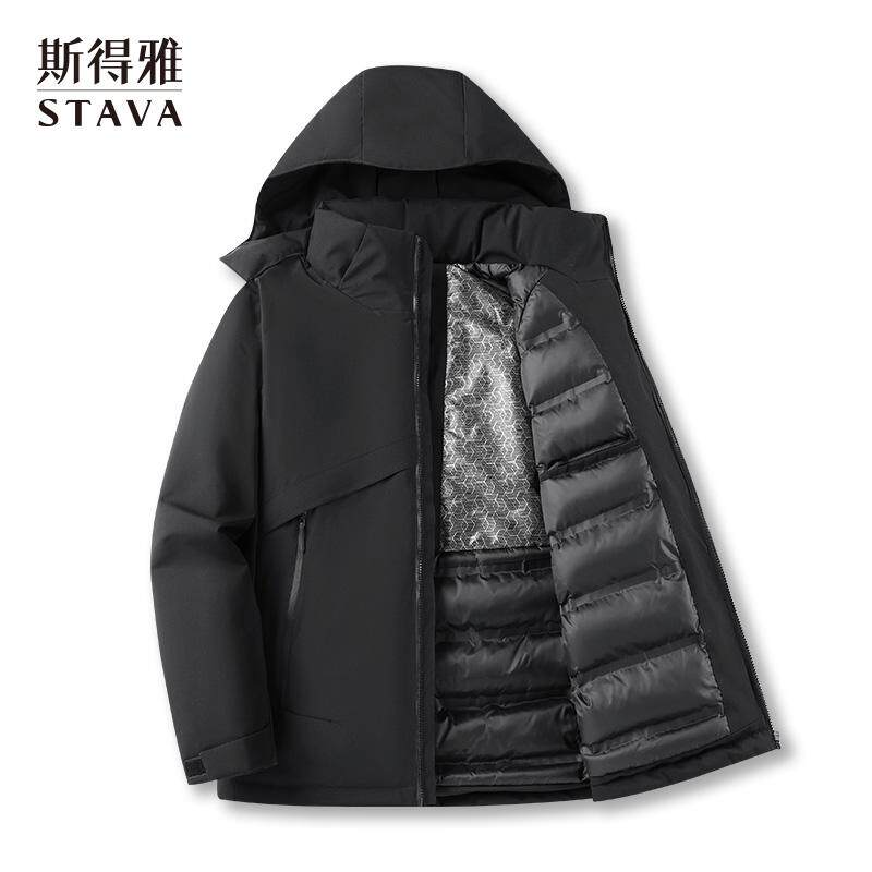 冬季新款连帽保暖加厚棉衣斯得雅