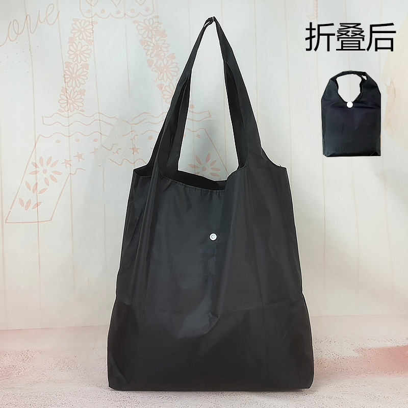 中号防水环保买菜袋超市购物袋有扣子折叠收纳袋卡通时尚加厚