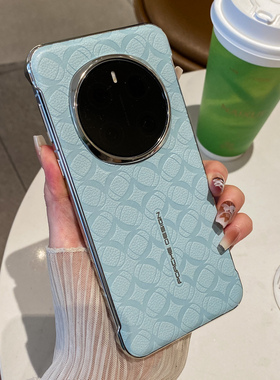 无边框圆周纹适用荣耀magic7手机壳magic7pro高端皮质magic6超薄x60男款magic6pro皮纹压印x60pro硬壳术6创意