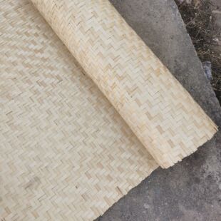 装修竹席竹编席子吊顶镂空竹编装饰材料民宿农家院精编竹席隔断