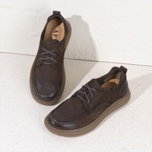 春季新款男士真皮休闲皮鞋透气舒适英伦风工装鞋大黄鞋潮鞋乐福鞋