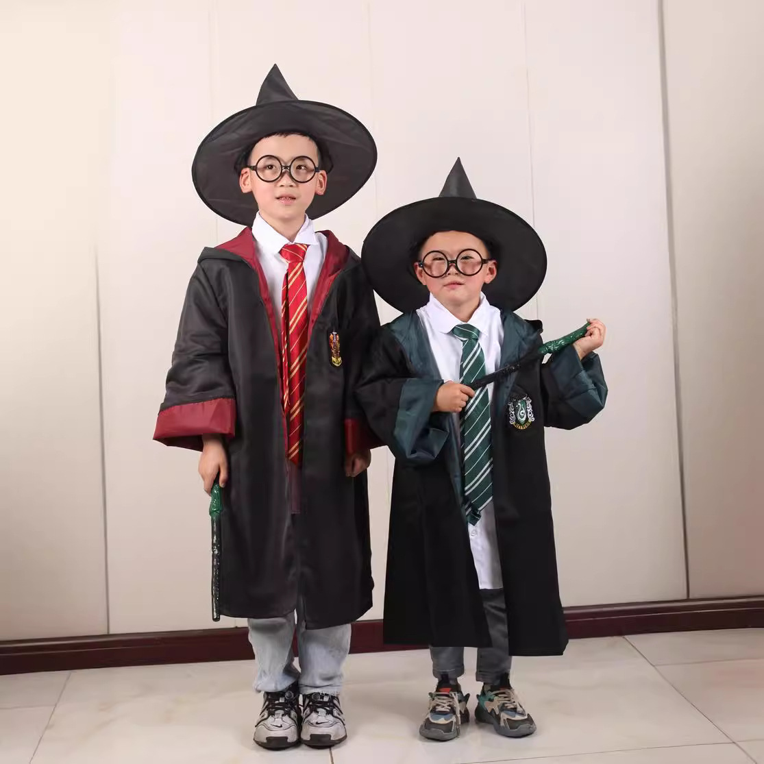 哈利波特魔法袍成人儿童魔法袍套装 cosplay动漫服装 万圣节服饰