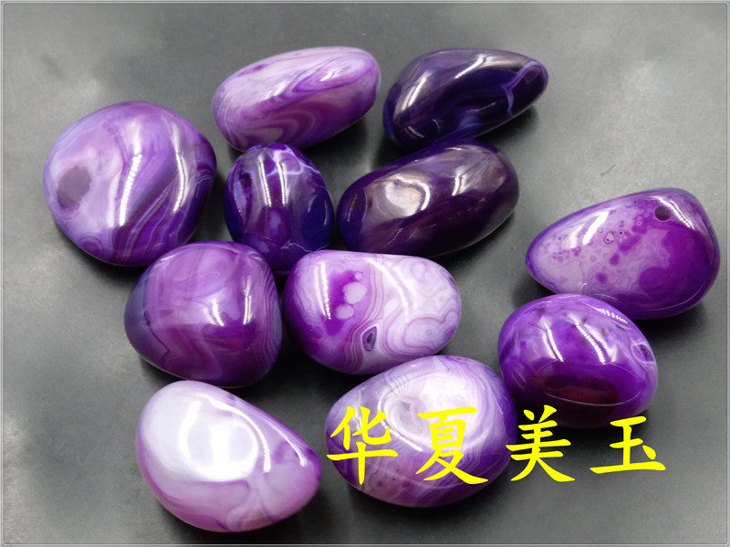 华夏美玉 新款紫色马达加斯加玛瑙原石 裸石 特价