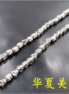 弥勒佛合金项链男女款藏银特价