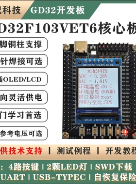 国产单片机GD32F103VET6/F407VET6核心板电子设计竞赛最小系统板