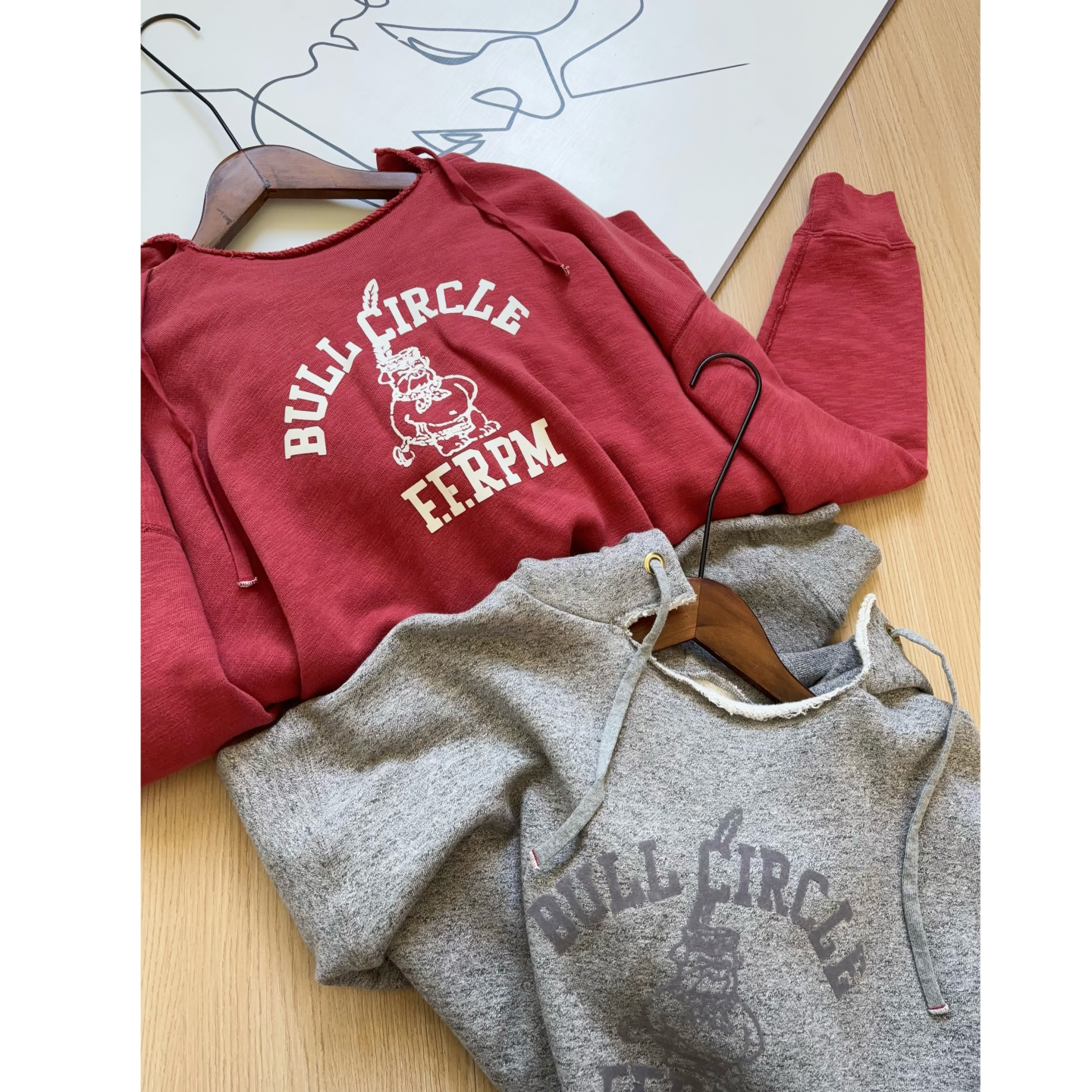 日系贵货R~！内里加绒  连帽一字卷边领宽松套头全棉卫衣上衣女