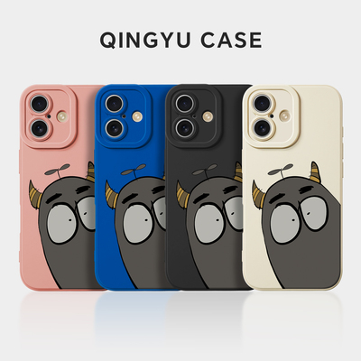 恶魔注视iPhone17手机壳Air苹果16promax原创15plus卡通14恶搞13趣味12小众不会撞壳11全包防摔xr软壳xs适用8