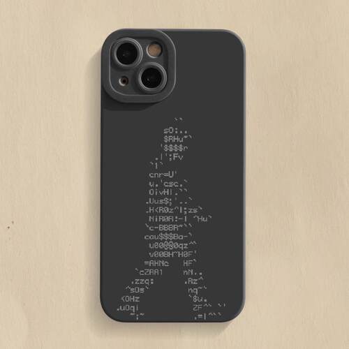 人形文字 iPhone16promax手机壳苹果15新款14简约13小众12高级感11适用xr小米14全包荣耀x60防摔pura70华为