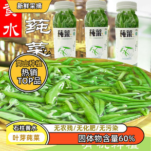 石柱土特產(chǎn)有機(jī)新鮮莼菜禮盒野菜馬蹄菜非太湖西湖利川純菜960克