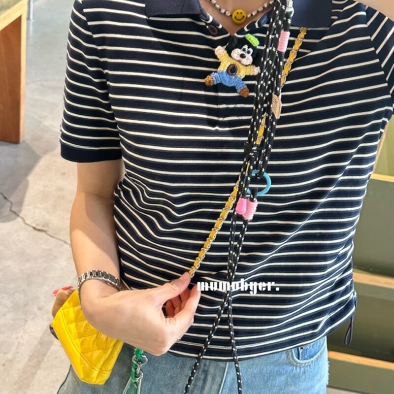 MUMUBYER •“条纹小画家”经典条纹polo领小版短袖t恤