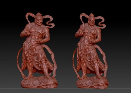 二十四诸天24诸天3d打印模型树脂 stl文件三维立体图雕刻图工艺品