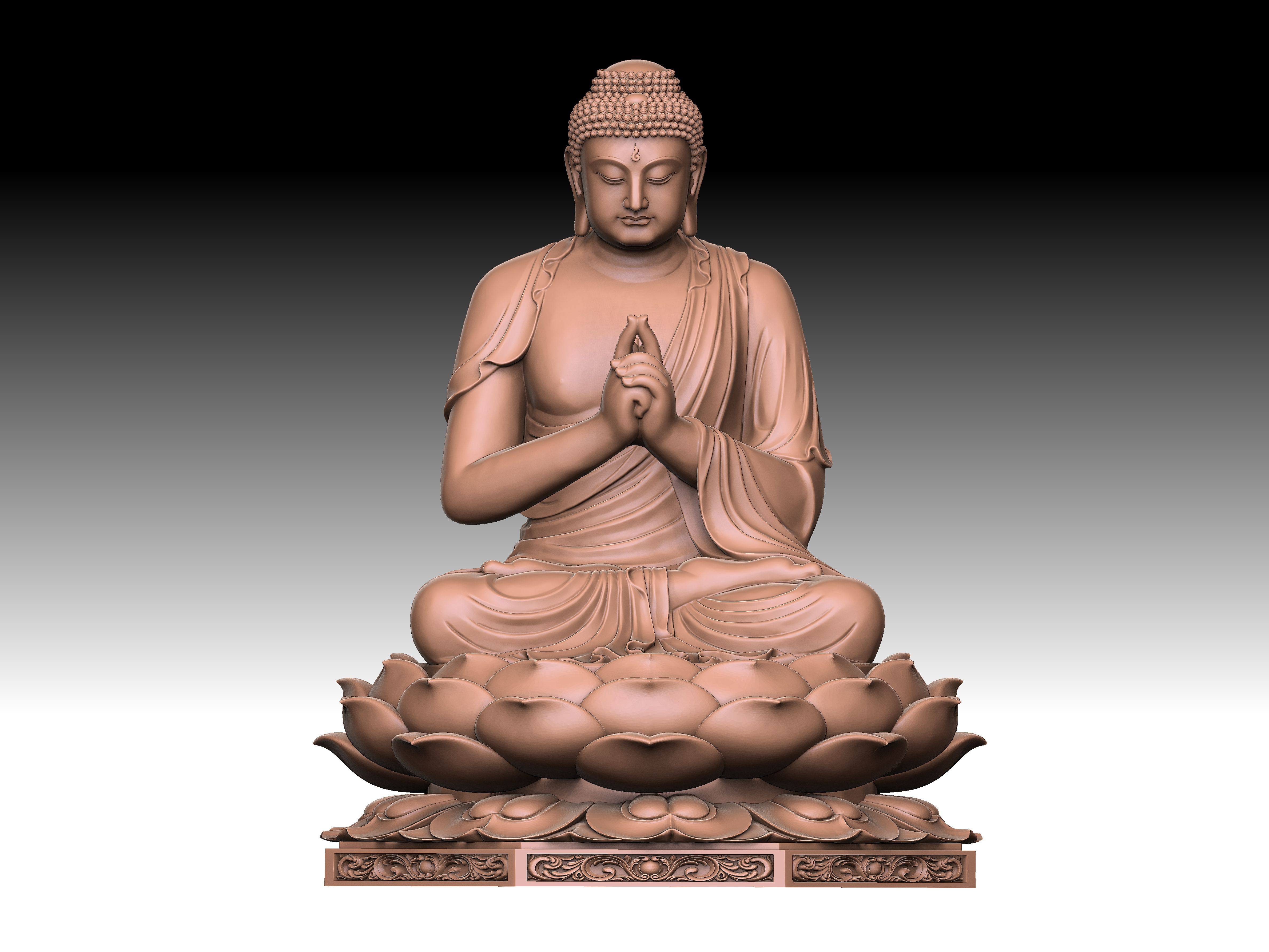 毗卢遮那佛 3d建模树脂模型stl文件三维立体图雕刻图圆雕图zb工艺