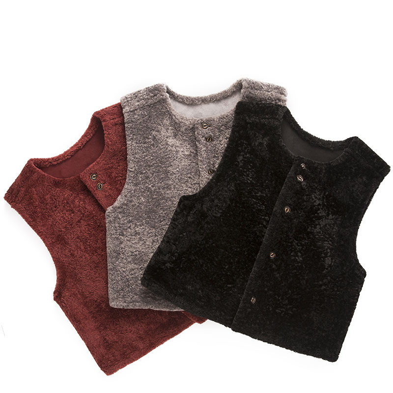 小香风马甲女秋冬显瘦加绒加厚保暖仿羊羔毛背心韩版外搭无袖外套