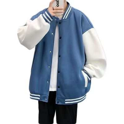 棒球服薄款潮流学院风宽松男女外套拼接高松灯同款棒球服大码