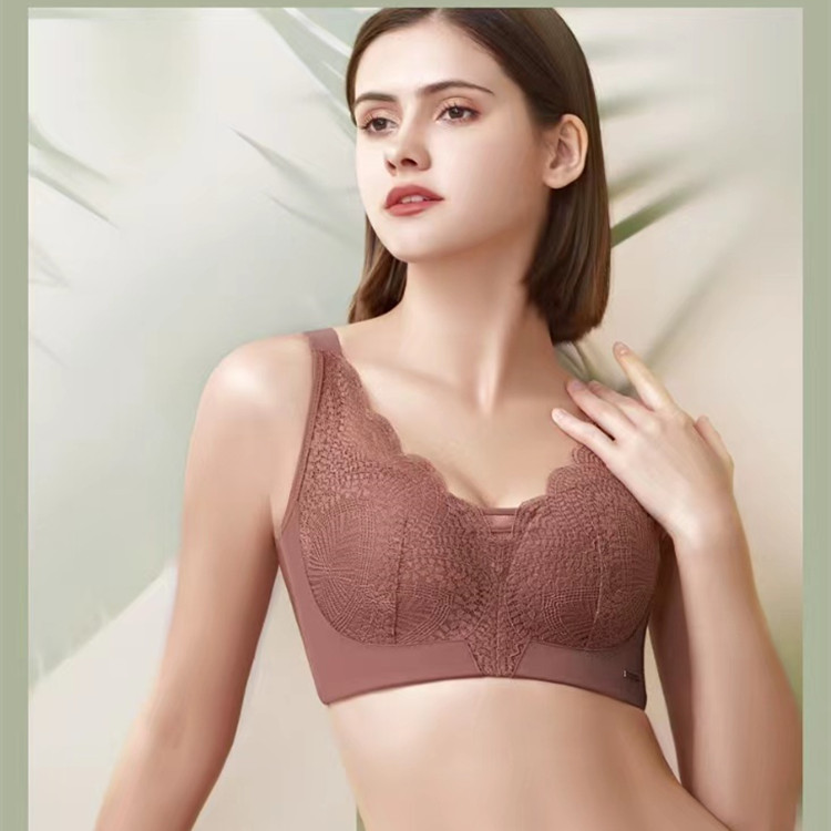CD杯薄款大码内衣收副乳大胸显小防下垂文胸大罩杯调整型内衣胖mm