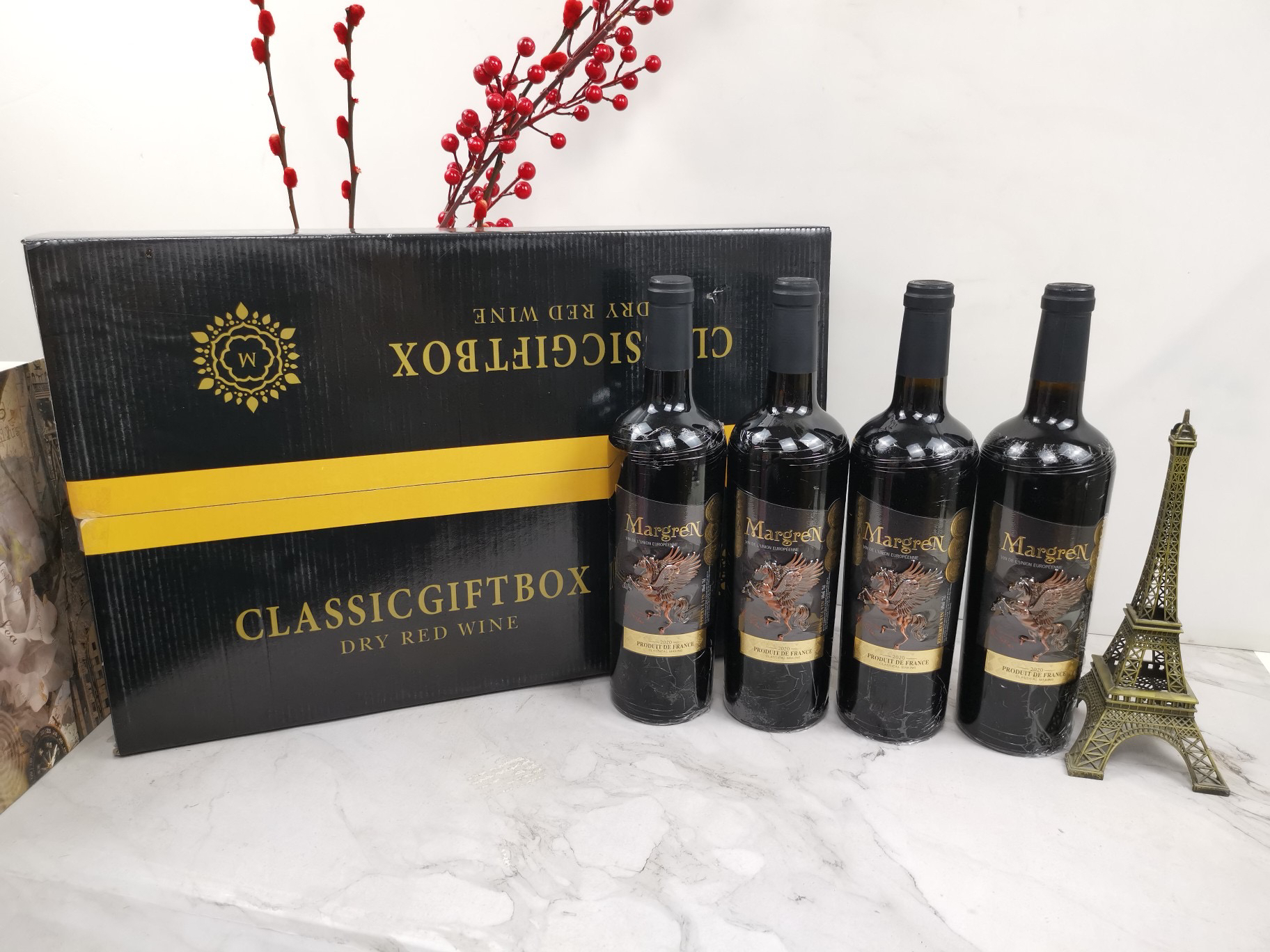 六瓶！瑪格倫?金馬干紅葡萄酒干紅葡萄酒！法國(guó)原瓶進(jìn)口
