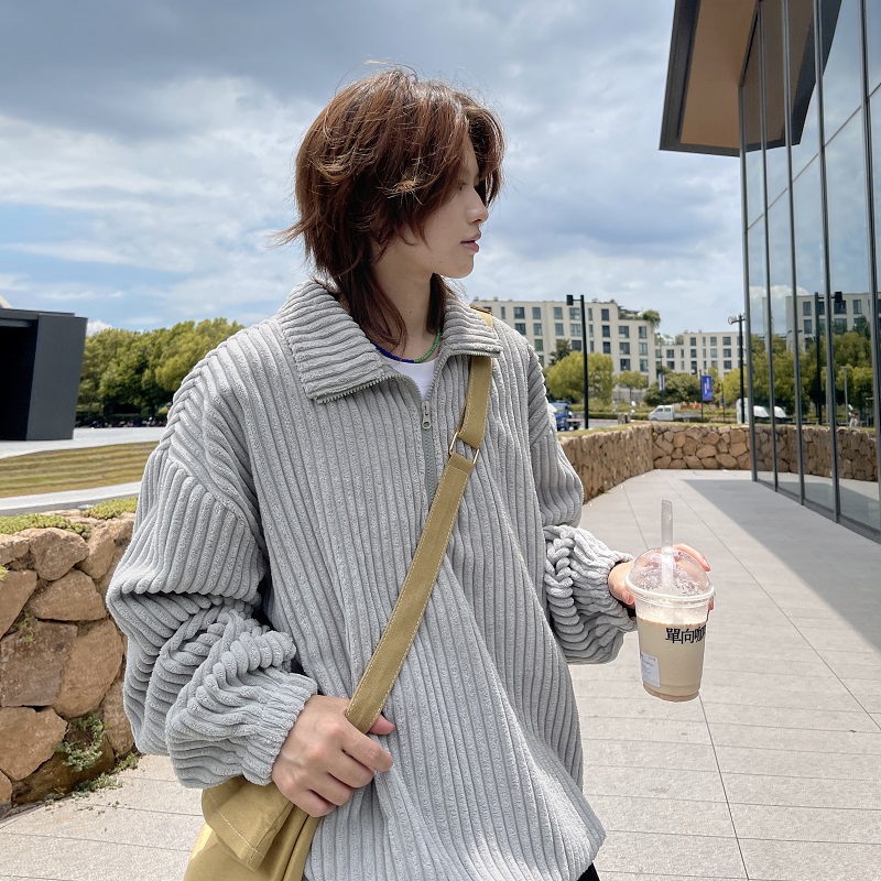 24高级感灯蕊绒卫衣男INS韩系潮流秋冬百搭款XZ507-1WY6018P45，男装卫衣，星座507-1