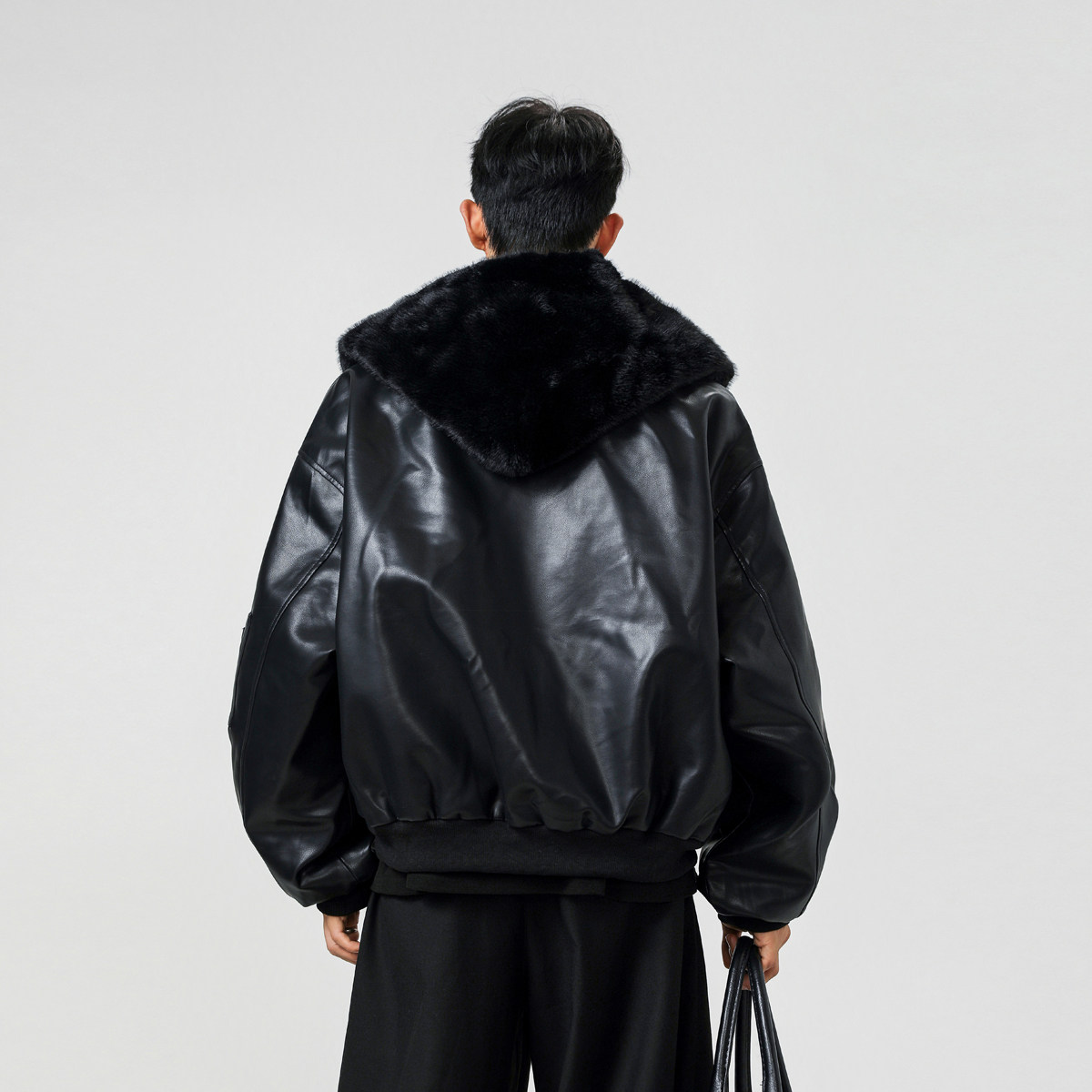 皮草围巾翻领可拆卸连帽靠街头棉服夹克XZ507-1MY8021P105货备,男装夹克,星座507-1