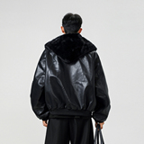 皮草围巾翻领可拆卸连帽靠街头棉服夹克XZ507-1MY8021P105货备，男装夹克，星座507-1