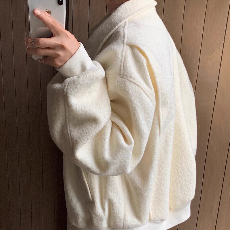 庸懒韩风休闲宽松潮休闲毛呢秋冬外套XZ507-1WT5020P95大货备,女装短外套,星座507-1