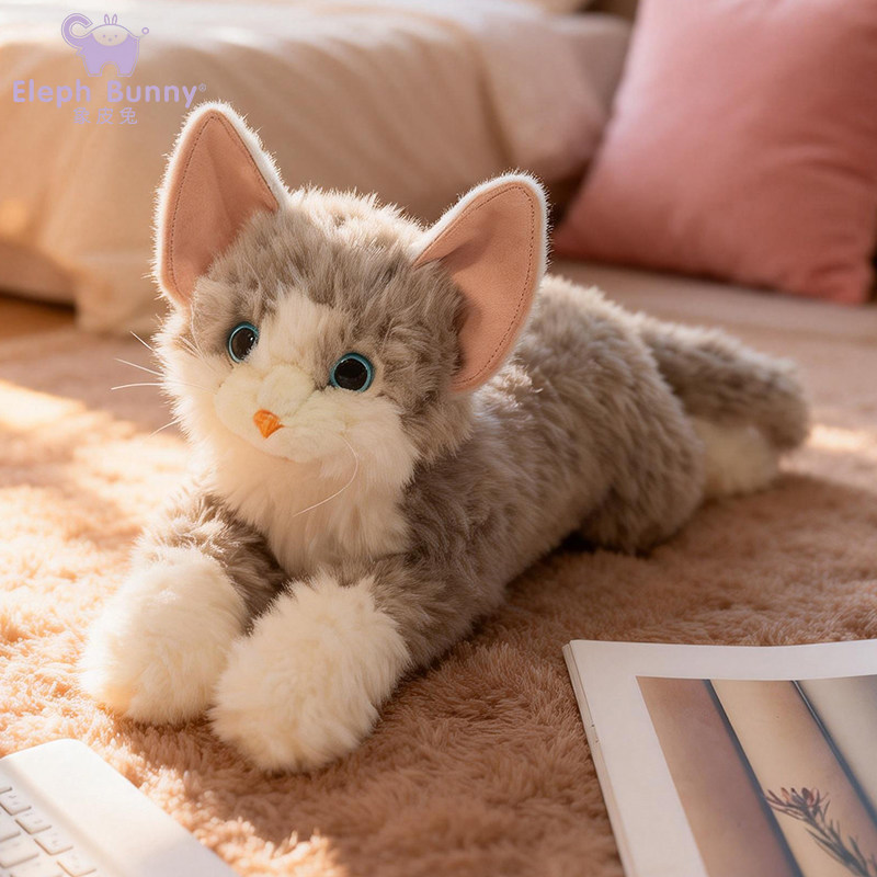 正版仿真卷毛德文猫公仔毛绒儿童抱睡宠物猫玩偶抱枕仿真猫咪娃娃,玩具/童车/益智/积木/模型,毛绒/玩偶/公仔/布艺类玩具,淘宝优惠券,粉丝福利购,淘宝优惠卷