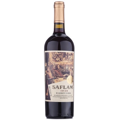 西夫拉姆 红酒 酒堡干红葡萄酒50年树龄750ml 单瓶装