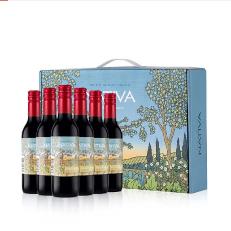 NATIVA 娜缇瓦精选赤霞珠小瓶干红葡萄酒 187.5ml*6瓶礼盒装