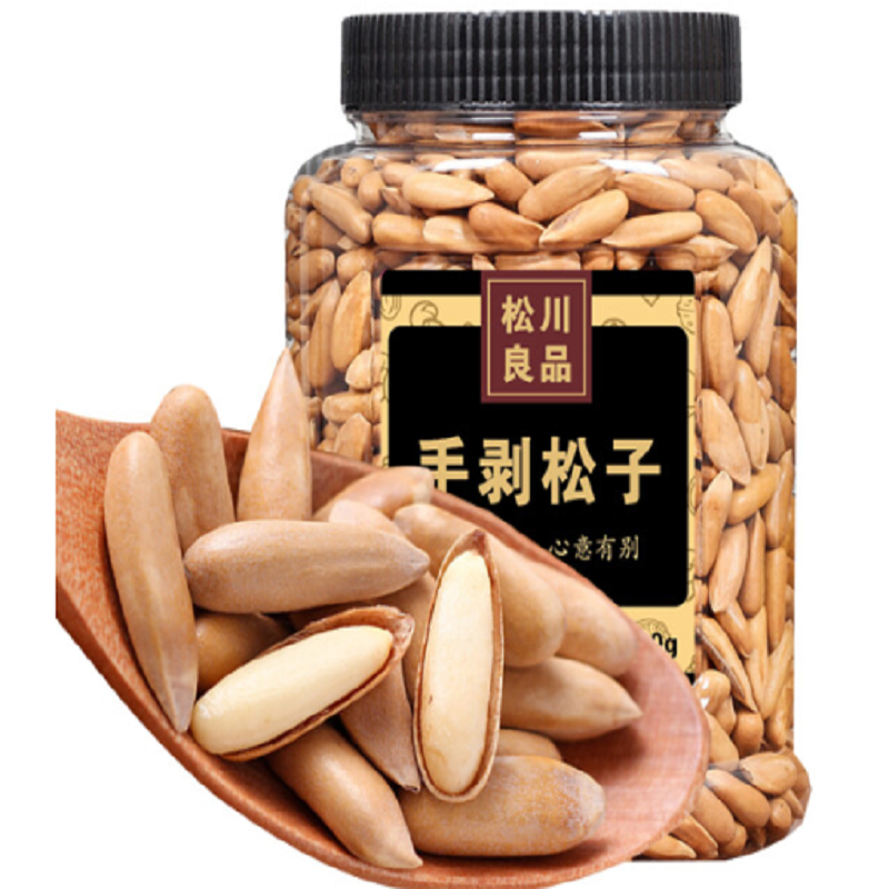 松川良品 手剥开口巴西松子 400g 罐装